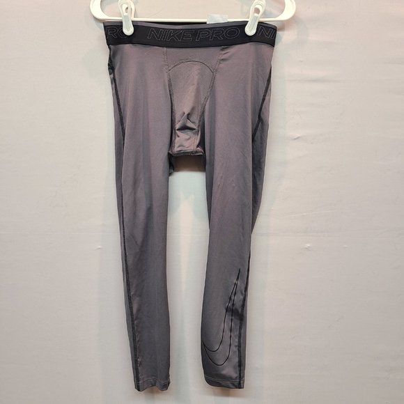 Nike Pro Tight Performance Legging Grey DriFit Mens Medium - Picture 9 of 9
